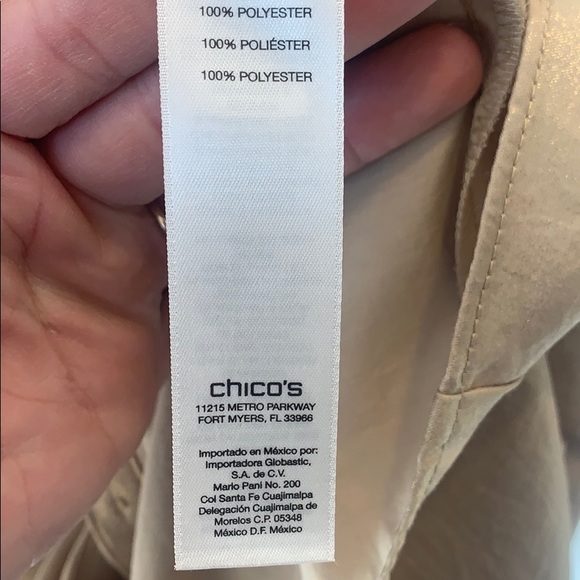 NWT Chico’s Gold Top - Picture 8 of 10